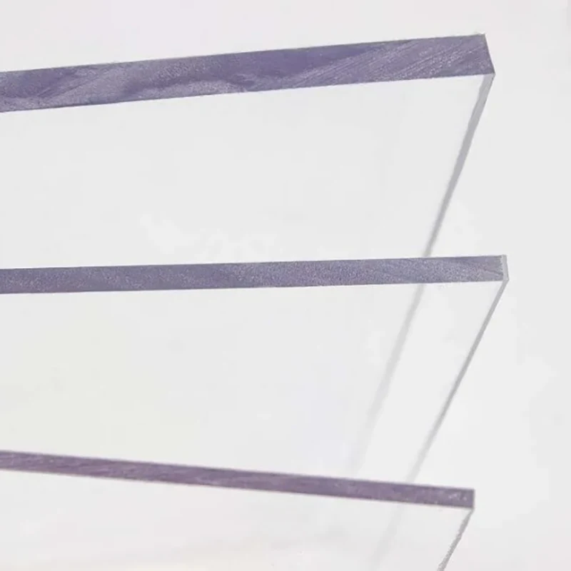 Transparent hårdbelagd akrylplåt
